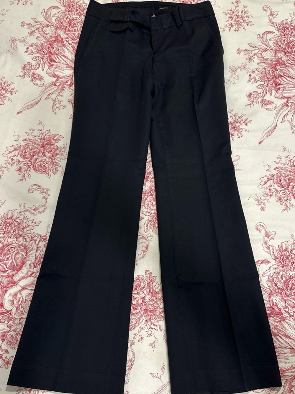 Banana Republic Black Boot-Cut Dress Pants